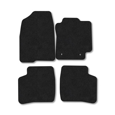 Car Mat Co Toyota Prius (2005-2009) Premium Car Mats Tufted-Pile Carpet Black Trim Tailored Fit Car Accessories Durable Set from B&Q