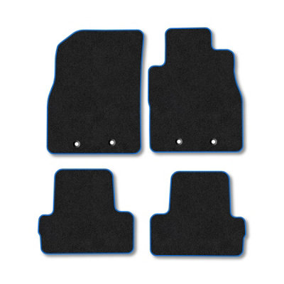 Car Mat Co Vauxhall Ampera (2011-2015) Premium Car Mats Tufted-Pile Carpet Blue Trim Tailored Fit Car Accessories Durable Set from B&Q