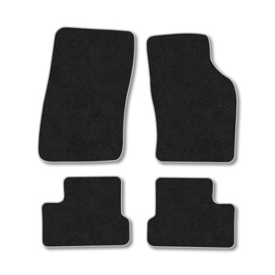Car Mat Co Vauxhall Astra F (1991-1998) Premium Car Mats Tufted-Pile Carpet Grey Trim Tailored Fit Car Accessories Durable Set from B&Q
