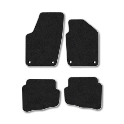 B&Q -  Vw Fox (2006-2012) Premium Car Mats Tufted-Pile Carpet Grey Trim Tailored Fit Car Accessories Durable Set