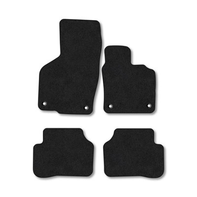 Car Mat Co Vw Passat (2011-2015) Premium Car Mats Tufted-Pile Carpet Black Trim Tailored Fit Car Accessories Durable Set from B&Q