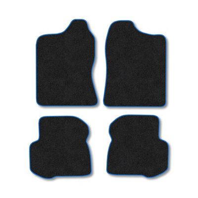 B&Q -  Suzuki Jimny (1998-2018) (Manual) Premium Car Mats Tufted-Pile Carpet Blue Trim Tailored Fit Car Accessories Durable Set
