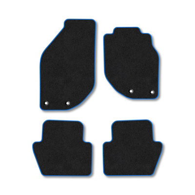 Car Mat Co Volvo C70 (1995-2006) Premium Car Mats Tufted-Pile Carpet Blue Trim Tailored Fit Car Accessories Durable Set from B&Q