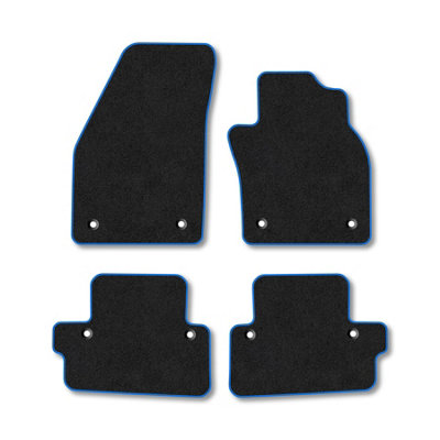 Car Mat Co Volvo C70 (2006-2013) (Auto) Premium Car Mats Tufted-Pile Carpet Blue Trim Tailored Fit Car Accessories Durable Set from B&Q