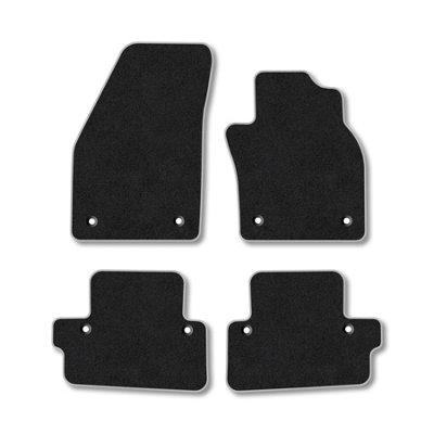 Car Mat Co Volvo C70 (2006-2013) (Auto) Premium Car Mats Tufted-Pile Carpet Grey Trim Tailored Fit Car Accessories Durable Set from B&Q
