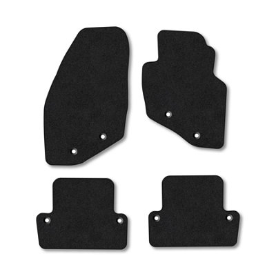 Car Mat Co Volvo S60 (2000-2010) Premium Car Mats Tufted-Pile Carpet Black Trim Tailored Fit Car Accessories Durable Set from B&Q