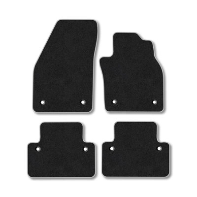 Car Mat Co Volvo V50 (2004-2012) (Auto) Premium Car Mats Tufted-Pile Carpet Grey Trim Tailored Fit Car Accessories Durable Set from B&Q