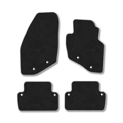 Car Mat Co Volvo V70 (2000-2007) Premium Car Mats Tufted-Pile Carpet Grey Trim Tailored Fit Car Accessories Durable Set from B&Q