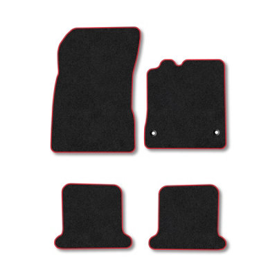 Car Mat Co Renault Megane Cc (2008-2016) Premium Car Mats Tufted-Pile Carpet Red Trim Tailored Fit Car Accessories Durable Set from B&Q
