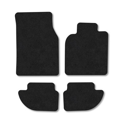 Car Mat Co Porsche 968 (1991-1995) Premium Car Mats Tufted-Pile Carpet Black Trim Tailored Fit Car Accessories Durable Set from B&Q