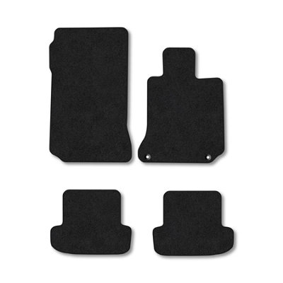 Car Mat Co Mercedes E-Class (2009-2017) (A207) (Cabriolet) Premium Car Mats Tufted-Pile Carpet Black Trim Tailored Fit from B&Q