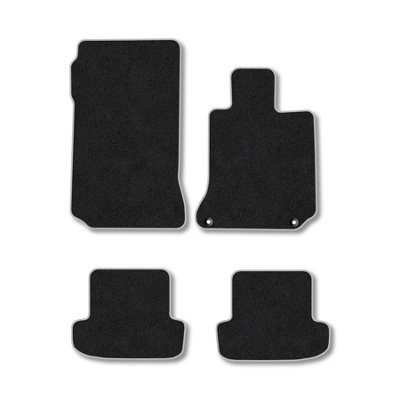 Car Mat Co Mercedes E-Class (2009-2017) (A207) (Cabriolet) Premium Car Mats Tufted-Pile Carpet Grey Trim Tailored Fit from B&Q
