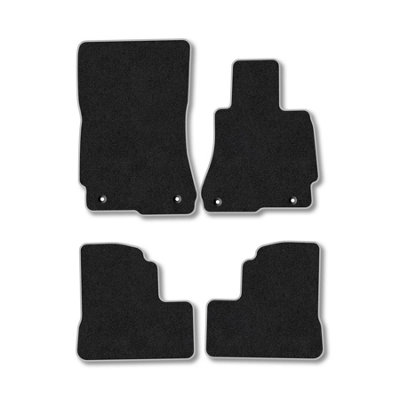 Car Mat Co Mercedes S-Class (2006-2013) (W221) (Swb) Premium Car Mats Tufted-Pile Carpet Grey Trim Tailored Fit Car Accessories Durable Set from B&Q