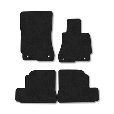 Car Mat Co Mercedes S-Class (2006-2013) (W221) (Lwb) Premium Car Mats Tufted-Pile Carpet Black Trim Tailored Fit Car Accessories Durable Set from B&Q