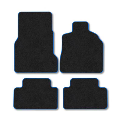 Car Mat Co Mercedes A-Class (2000-2005) (W168) (Swb) Premium Car Mats Tufted-Pile Carpet Blue Trim Tailored Fit Car Accessories Durable Set from B&Q