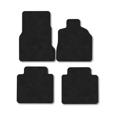Car Mat Co Mercedes A-Class (2000-2005) (W168) (Lwb) Premium Car Mats Tufted-Pile Carpet Black Trim Tailored Fit Car Accessories Durable Set from B&Q