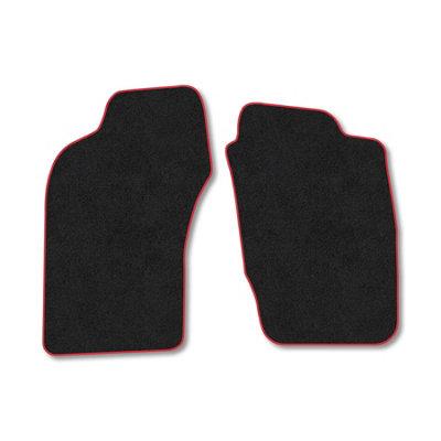 Car Mat Co Fiat Coupe (1993-2000) Premium Car Mats Tufted-Pile Carpet Red Trim Tailored Fit Car Accessories Durable Set from B&Q