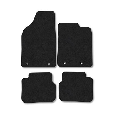 B&Q -  Chrysler Delta (2011-2015) Premium Car Mats Tufted-Pile Carpet Black Trim Tailored Fit Car Accessories Durable Set