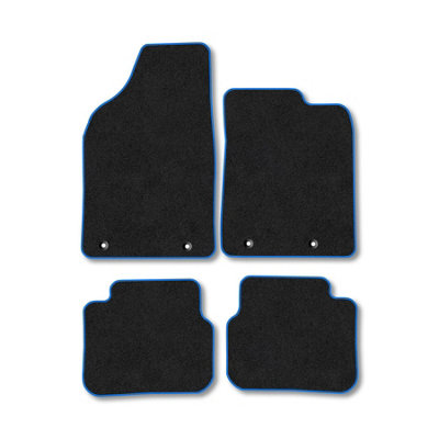 B&Q -  Chrysler Delta (2011-2015) Premium Car Mats Tufted-Pile Carpet Blue Trim Tailored Fit Car Accessories Durable Set