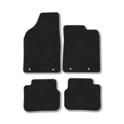 B&Q -  Chrysler Delta (2011-2015) Premium Car Mats Tufted-Pile Carpet Grey Trim Tailored Fit Car Accessories Durable Set