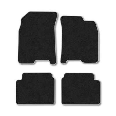 Car Mat Co Chevrolet Kalos (2008-2011) Premium Car Mats Tufted-Pile Carpet Grey Trim Tailored Fit Car Accessories Durable Set from B&Q