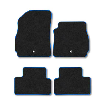 Car Mat Co Chevrolet Orlando (2011-2015) Premium Car Mats Tufted-Pile Carpet Blue Trim Tailored Fit Car Accessories Durable Set from B&Q