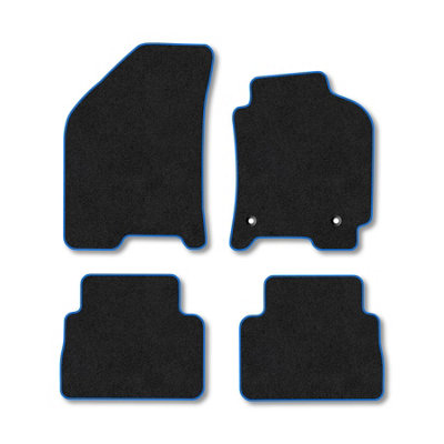 Car Mat Co Chevrolet Nubira (2003-2005) Premium Car Mats Tufted-Pile Carpet Blue Trim Tailored Fit Car Accessories Durable Set from B&Q