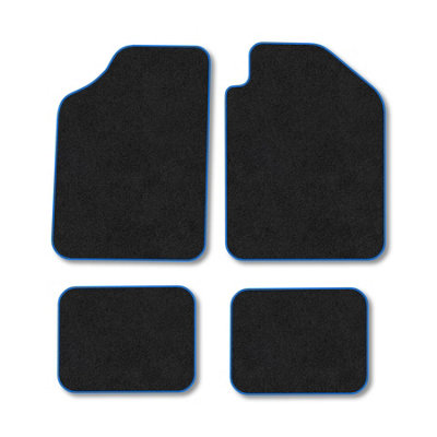Car Mat Co Daihatsu Charade (2003-2007) Premium Car Mats Tufted-Pile Carpet Blue Trim Tailored Fit Car Accessories Durable Set from B&Q