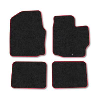 Car Mat Co Daihatsu Materia (2006-2016) Premium Car Mats Tufted-Pile Carpet Red Trim Tailored Fit Car Accessories Durable Set from B&Q