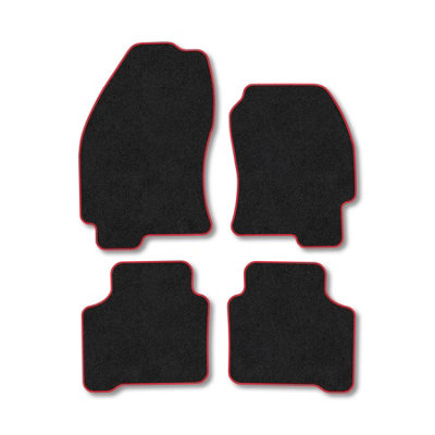 Car Mat Co Ford Mondeo (1993-2000) Premium Car Mats Tufted-Pile Carpet Red Trim Tailored Fit Car Accessories Durable Set from B&Q