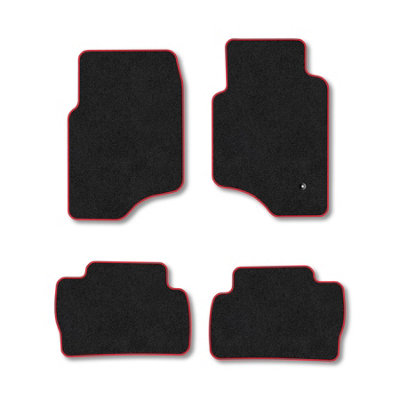 Car Mat Co Mitsubishi Shogun (1992-2000) Premium Car Mats Tufted-Pile Carpet Red Trim Tailored Fit Car Accessories Durable Set from B&Q