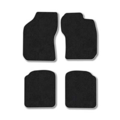 Car Mat Co Fiat Bravo (1995-2002) Premium Car Mats Tufted-Pile Carpet Grey Trim Tailored Fit Car Accessories Durable Set from B&Q