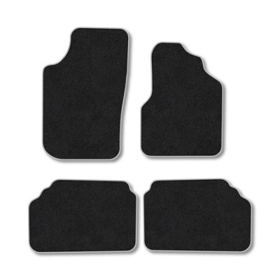 Car Mat Co Renault Scenic (1999-2006) Premium Car Mats Tufted-Pile Carpet Grey Trim Tailored Fit Car Accessories Durable Set from B&Q