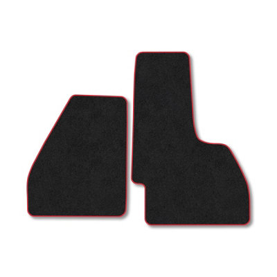 Car Mat Co Ferrari 328 (1986-1989) Premium Car Mats Tufted-Pile Carpet Red Trim Tailored Fit Car Accessories Durable Set from B&Q