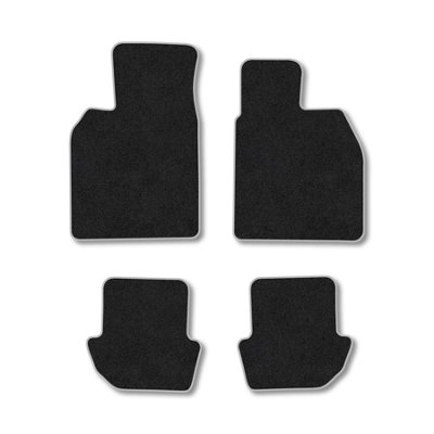 B&Q -  Ferrari Mondial (1980-1993) Premium Car Mats Tufted-Pile Carpet Grey Trim Tailored Fit Car Accessories Durable Set