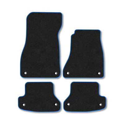 Car Mat Co Audi A5 (2017+) (Coupe) Premium Car Mats Tufted-Pile Carpet Blue Trim Tailored Fit Car Accessories Durable Set from B&Q