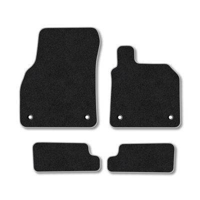 Car Mat Co Audi Tt (2014+) Premium Car Mats Tufted-Pile Carpet Grey Trim Tailored Fit Car Accessories Durable Set from B&Q