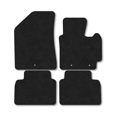Car Mat Co Kia Soul (2014-2020) Premium Car Mats Tufted-Pile Carpet Black Trim Tailored Fit Car Accessories Durable Set from B&Q