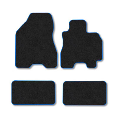 Car Mat Co Hyundai Tucson (2004-2009) Premium Car Mats Tufted-Pile Carpet Blue Trim Tailored Fit Car Accessories Durable Set from B&Q