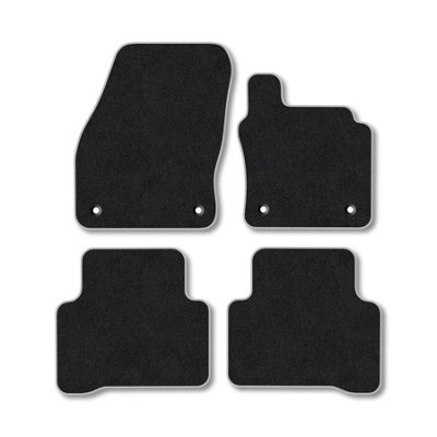 Car Mat Co Vw Touran (2015+) Premium Car Mats Tufted-Pile Carpet Grey Trim Tailored Fit Car Accessories Durable Set from B&Q