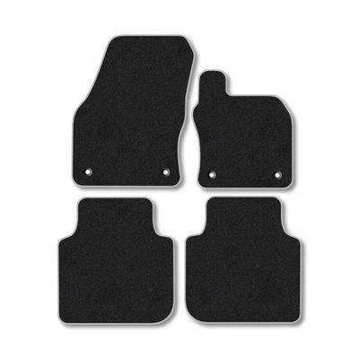 Car Mat Co Skoda Kodiaq (2016+) Premium Car Mats Tufted-Pile Carpet Grey Trim Tailored Fit Car Accessories Durable Set from B&Q