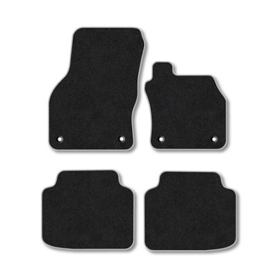 Car Mat Co Skoda Superb (2015+) Premium Car Mats Tufted-Pile Carpet Grey Trim Tailored Fit Car Accessories Durable Set from B&Q