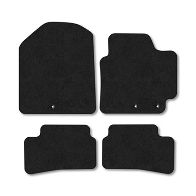 Car Mat Co Kia Stonic (2017+) Premium Car Mats Tufted-Pile Carpet Black Trim Tailored Fit Car Accessories Durable Set from B&Q