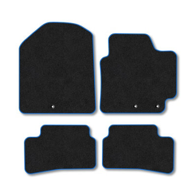 Car Mat Co Kia Stonic (2017+) Premium Car Mats Tufted-Pile Carpet Blue Trim Tailored Fit Car Accessories Durable Set from B&Q