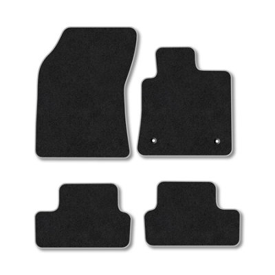 Car Mat Co Renault Megane Hatchback (2017-2022) Premium Car Mats Tufted-Pile Carpet Grey Trim Tailored Fit Car Accessories Durable Set from B&Q