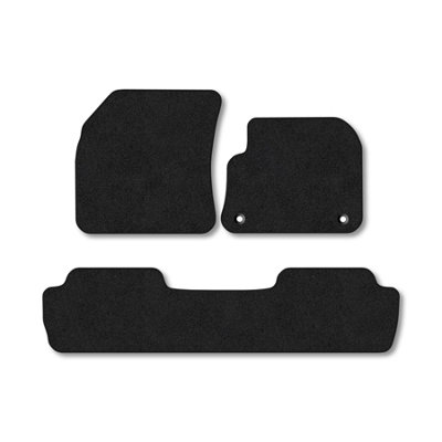 B&Q -  Peugeot 5008 (2017-2024) Premium Car Mats Tufted-Pile Carpet Black Trim Tailored Fit Car Accessories Durable Set