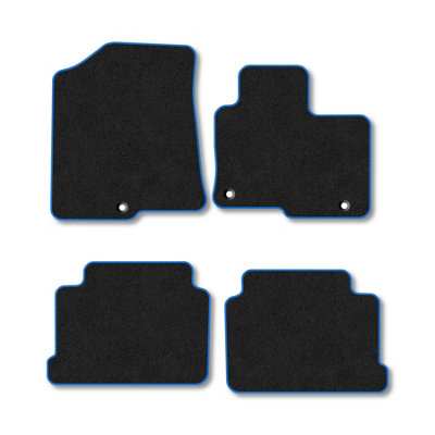 Car Mat Co Kia Optima (2016-2020) (Saloon) Premium Car Mats Tufted-Pile Carpet Blue Trim Tailored Fit Car Accessories Durable Set from B&Q