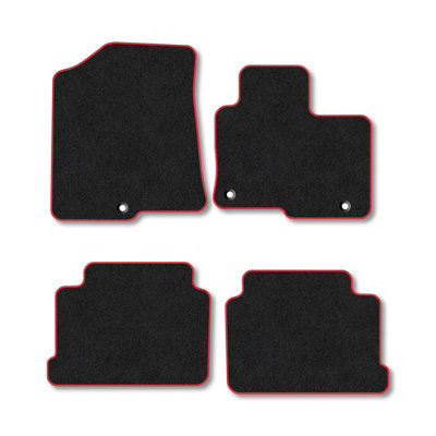 Car Mat Co Kia Optima (2016-2020) (Saloon) Premium Car Mats Tufted-Pile Carpet Red Trim Tailored Fit Car Accessories Durable Set from B&Q