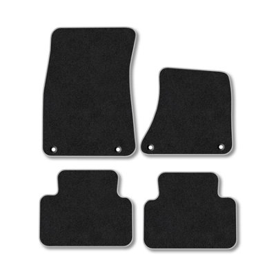 B&Q -  Porsche Macan (2016+) Premium Car Mats Tufted-Pile Carpet Grey Trim Tailored Fit Car Accessories Durable Set