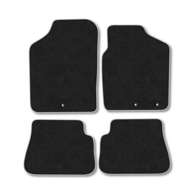 Car Mat Co Kia Picanto (2009-2011) Premium Car Mats Tufted-Pile Carpet Grey Trim Tailored Fit Car Accessories Durable Set from B&Q